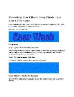 Tutorial Photoshop Text Effects Easy Plastic Text with Layer Styles Ebook