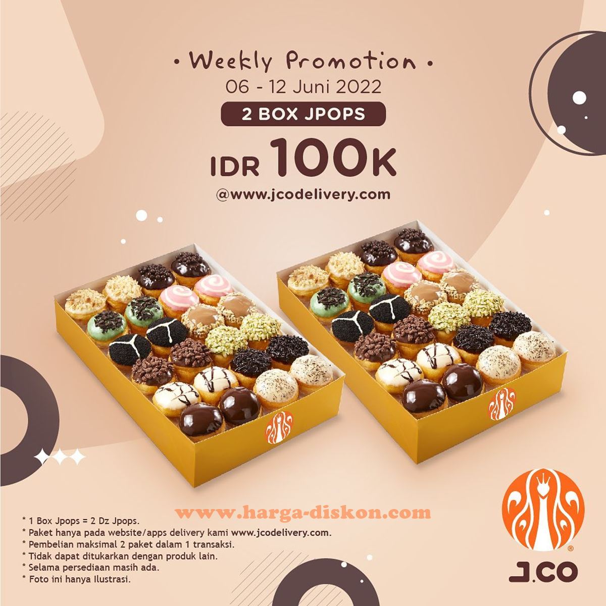 Promo JCO Delivery Weekly Promotion Periode 06 - 12 Juni 2022