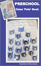 photo of:Pete the Cat Goes to Preschool, a class book response to popular picture book