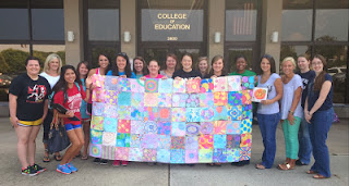 Dr. Vitulli's class Dot quilt