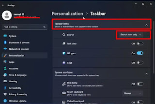 Cara Memunculkan Ikon Search yang hilang pada Taskbar Windows 10/11