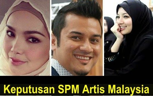 Jom Lihat Keputusan SPM Artis Malaysia Yang Terkenal