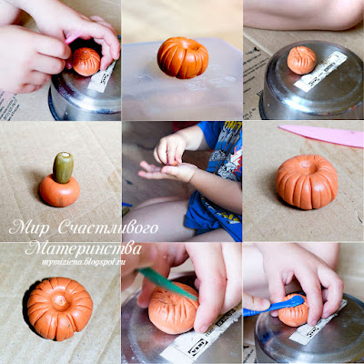 polymer clay pumpkin