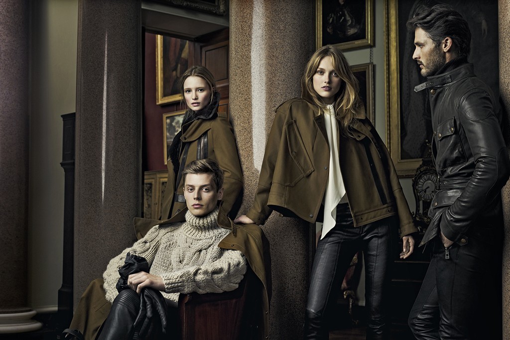 Janis Ancens, Karmen Pedaru, Ewan McGregor, Ben Hill, Maud Welzen and Ymre Stiekema — Belstaff FW 12.13