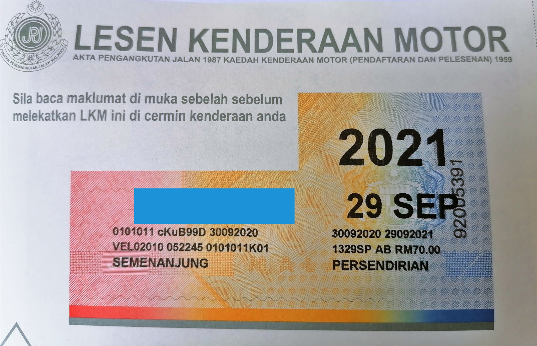 Cara Renew Roadtax dan Insurans Kenderaan Online