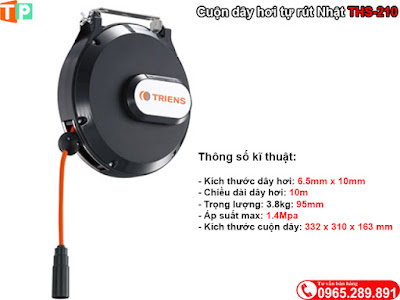 Cuộn dây hơi tự rút Nhật THS-210