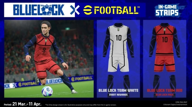 eFootball Collaboration with Japanese Anime Blue Lock