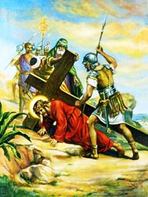 Viacrucis 7 - Jesus Cae Por Segunda Vez