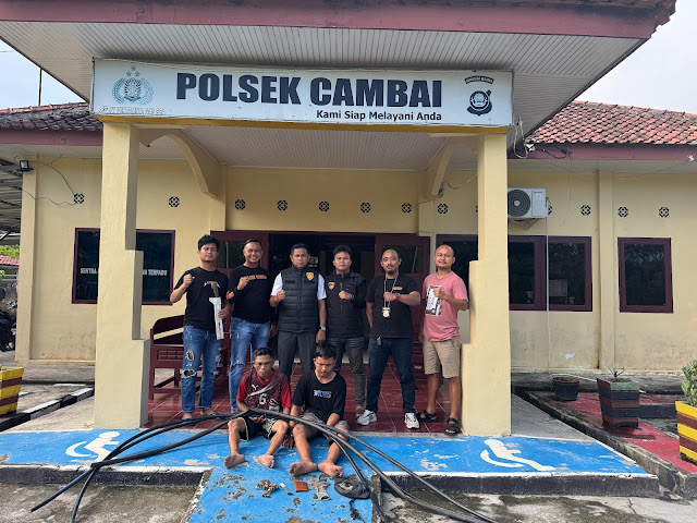 
Dua Pelaku Curat Kabel Listrik PT IndoRubber Ditangkap Polisi 
