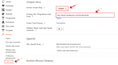 cara memperpendek rss feed dengan feedburner