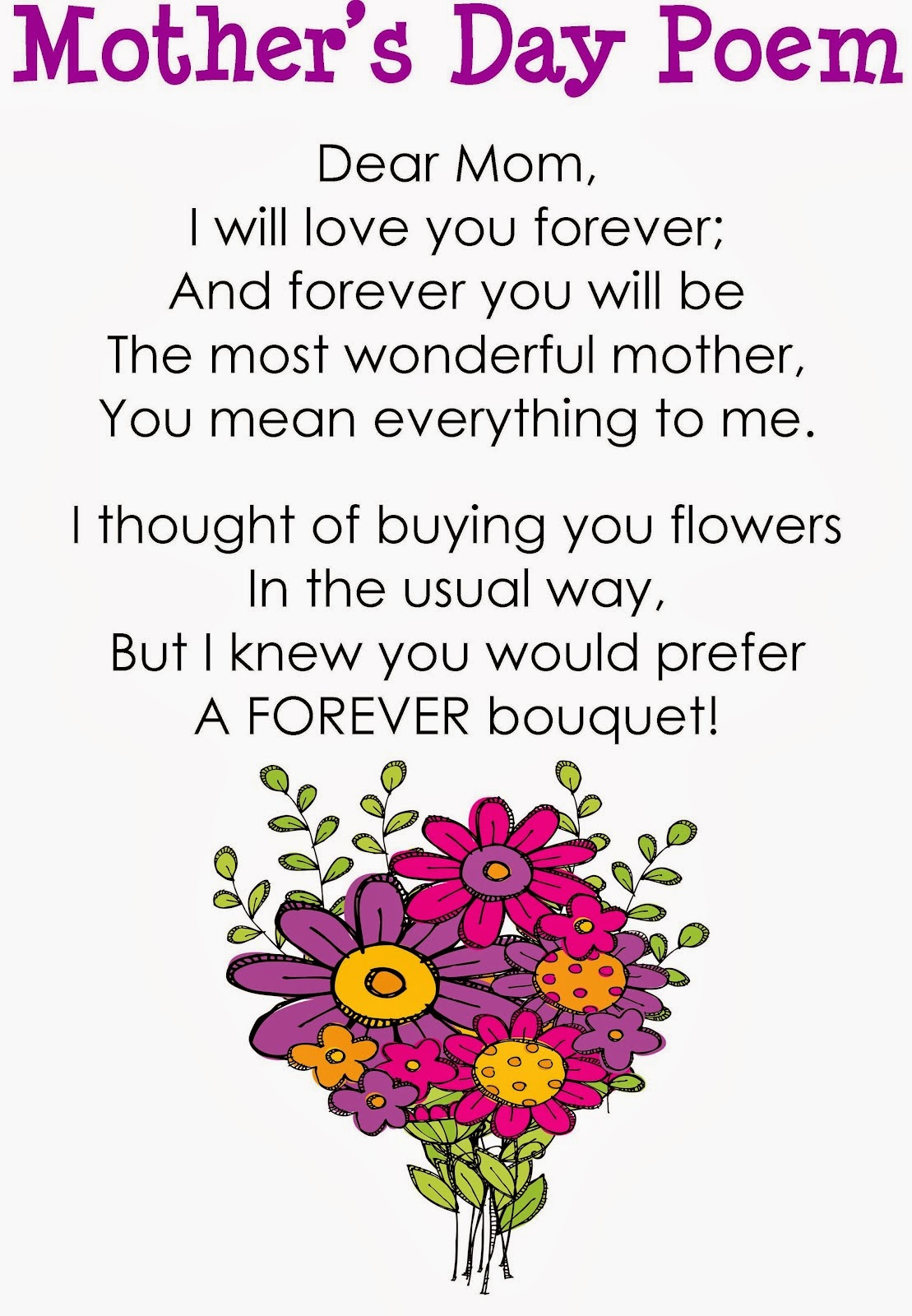 20+ Adorable Mothers Day Poems  Unique Viral
