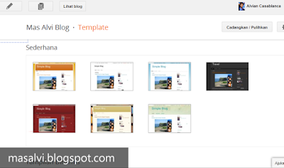 Memilih Template Blog