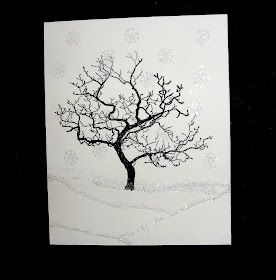 winter tree stamp - visible image stamps