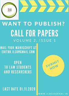 CALL FOR PAPERS@JLSR JOURNAL [VOLUME 2, ISSUE 1] : SUBMIT BY NOV 1ST, 202