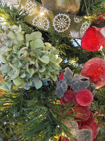 sugared fruit hydrangea Christmas tree