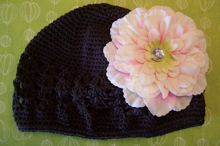 Skully caps with Peony Flower