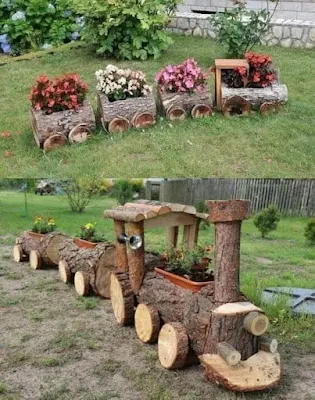 Qualquer espaço de sua casa pode receber um artesanato com o tronco de árvores.