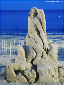 Esculturas de Arena de Revere Beach: "Soul Evolution" de Pavel Mylnikov