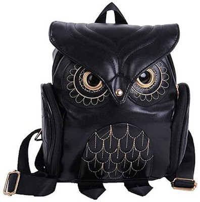 Owl Leather Mini Backpack