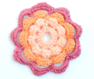 crochet flower motif