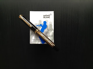 PELIKAN M400 Souveran Brown Tortoise - MONTBLANC Miles Davis Jazz Blue Ink