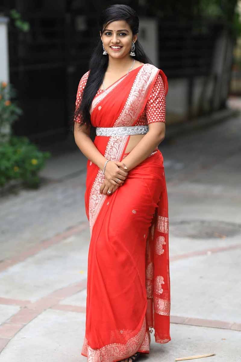 Actress Vaishnavi Chaitanya Latest Photos in Saree