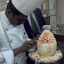 Me ( Chef Raghu ) carving watermelon flower