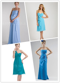 blue bridesmaid dresses