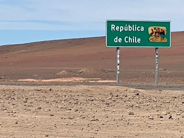 Bolivia - Chile International Land Border Crossing at Hito Cajón (Portezuelo del Cajón) Mountain Pass