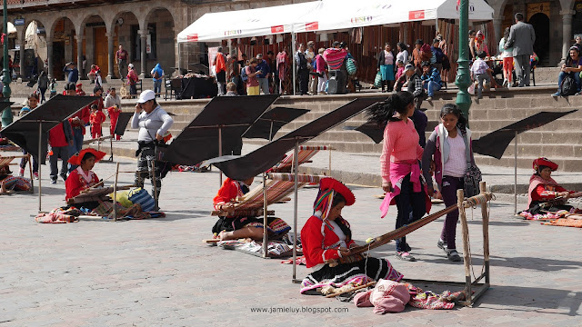 Handicraft at Plaza de Armas, Cuzco, Peru