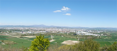 Panorámica de Gasteiz desde la cruz