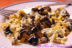 Revuelto de camagrocs y morcilla
