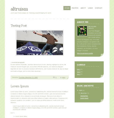 Altruism Blogger Template