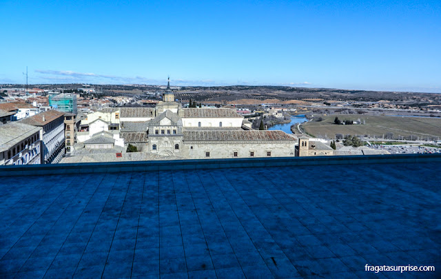 Toledo vista de um baluarte do Alcázar