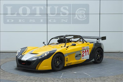 Lotus 2 Eleven GT4 Yellow Supersport Car