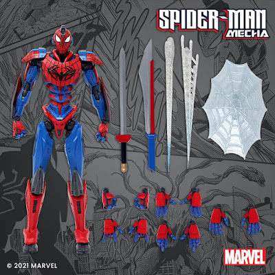 Spider-Man Marvel Mecha Premium Collectible Figure by Mondo