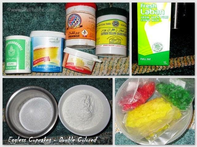 Eggless Cupcakes - Ingredients