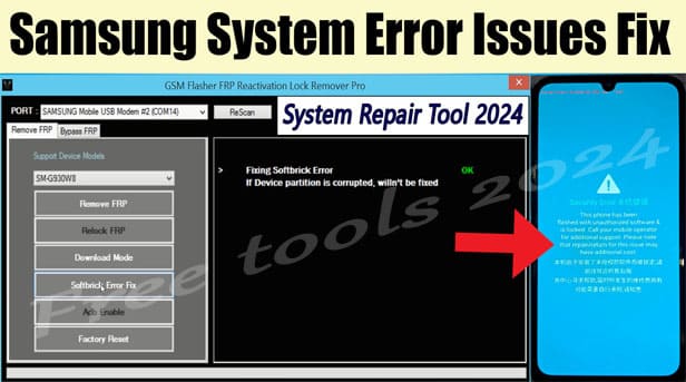 Samsung System Error Issues Fix