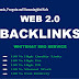 I will manually create over 120 high pr,da web 2,0 backlinks