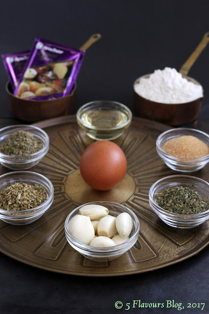 Garlic-Butter & Herb Round Bread Ingredients