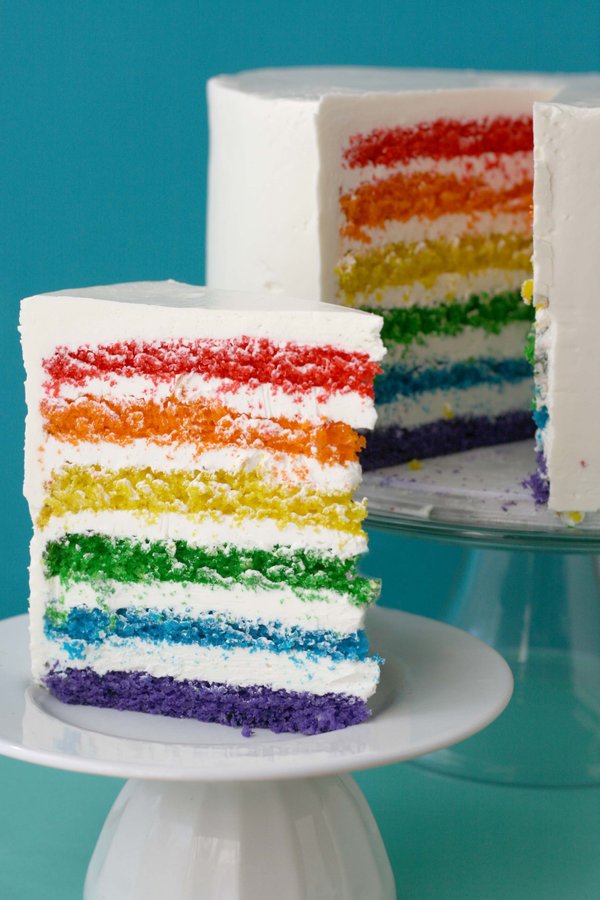 Rainbow Wedding Cake Designs Rainbow Trend Continued