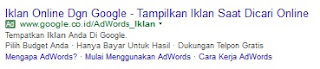 Contoh Iklan Baris Online Google adwords