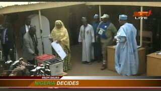 Buhari And His Wife, Aisha Votes For Governorship/ House Of Assembly  Candidate