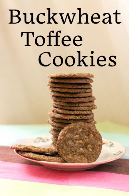 Food Lust People Love: Buckwheat toffee cookies are chewy, sweet and delicious. As an added bonus, if such a thing matters to you, they are naturally gluten free.