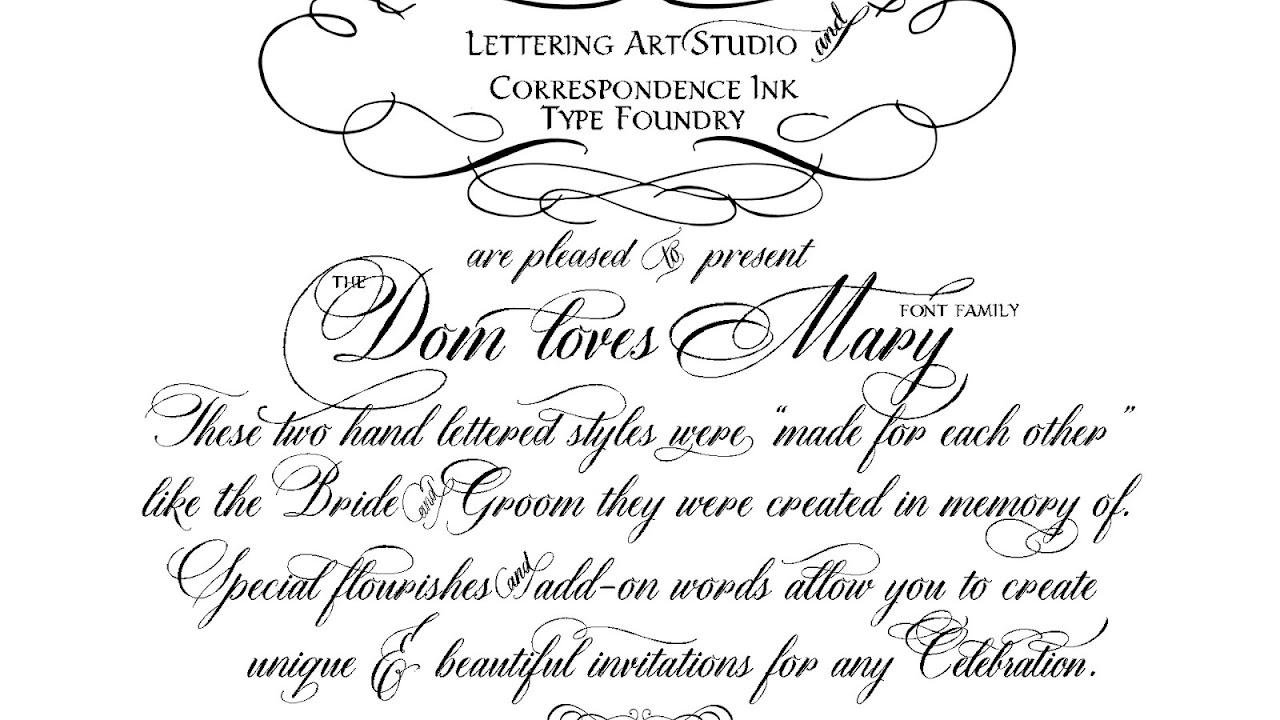 Typeface - Vintage Calligraphy Font