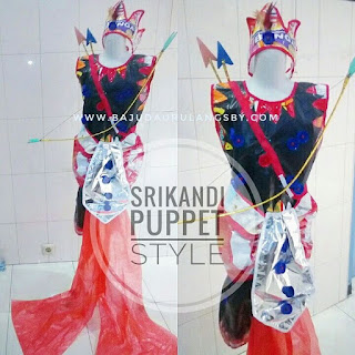 Srikandi Puppet Style Baju Daur Ulang