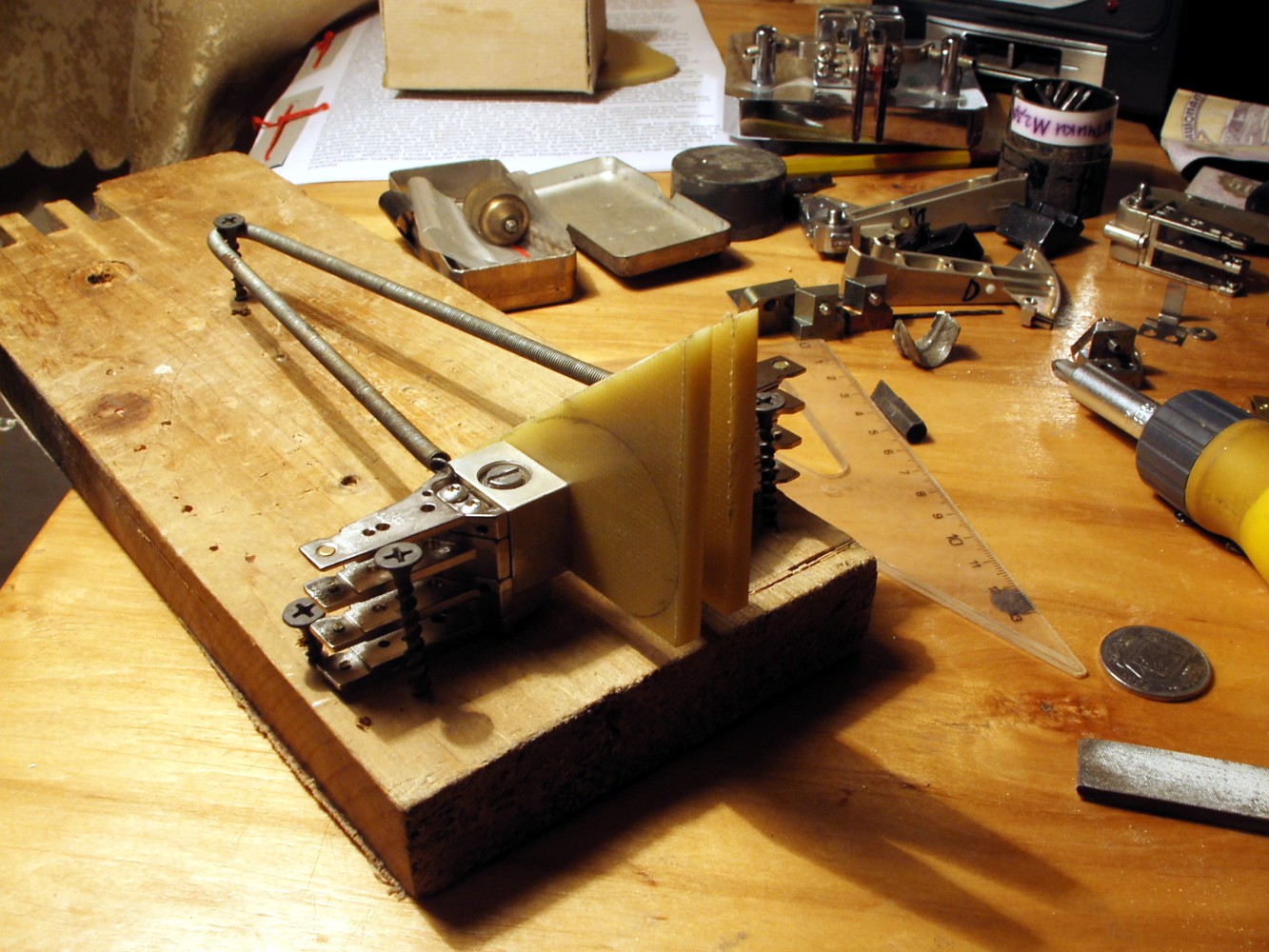 step 3: Breadboarding and making the plastic base.