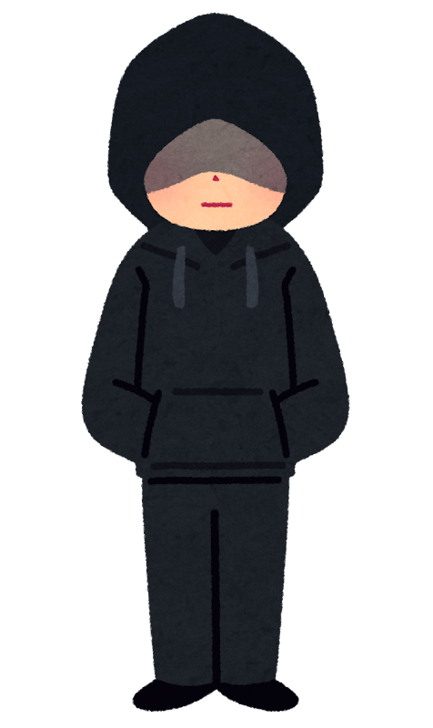 パーカーのフードをかぶった怪しい人のイラスト かわいいフリー素材集 いらすとや パーカーのフードをかぶった怪しい人のイラスト かわいいフリー素材集 いらすとや