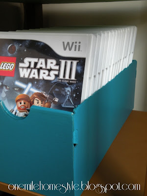 Shoe box video game storage