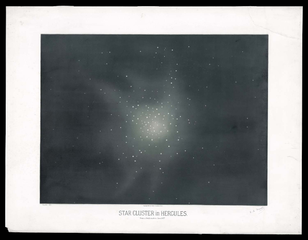 Plate XIV A Star Cluster in Hercules - Trouvelot